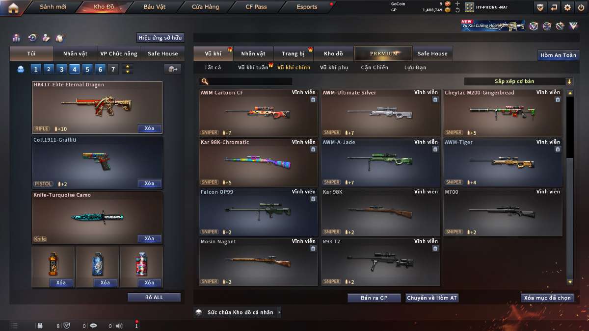 shop acc cf uy tin gia re